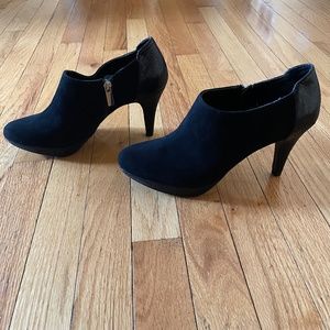 Bandolino Black Suede Booties, Never Worn, Size 8M